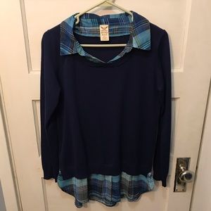 Medium Sweater with attached shirt